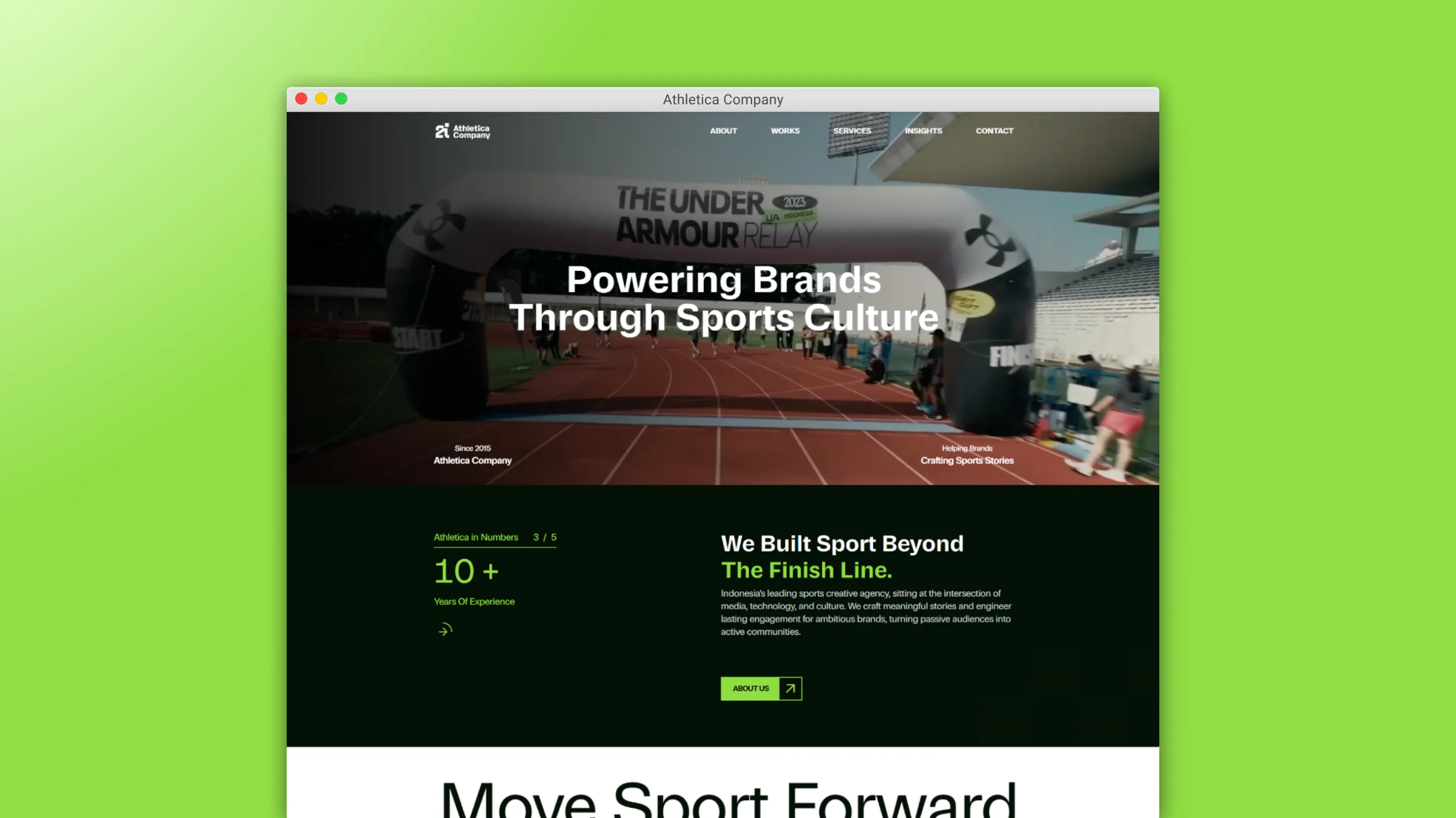Athletica Company website revamp