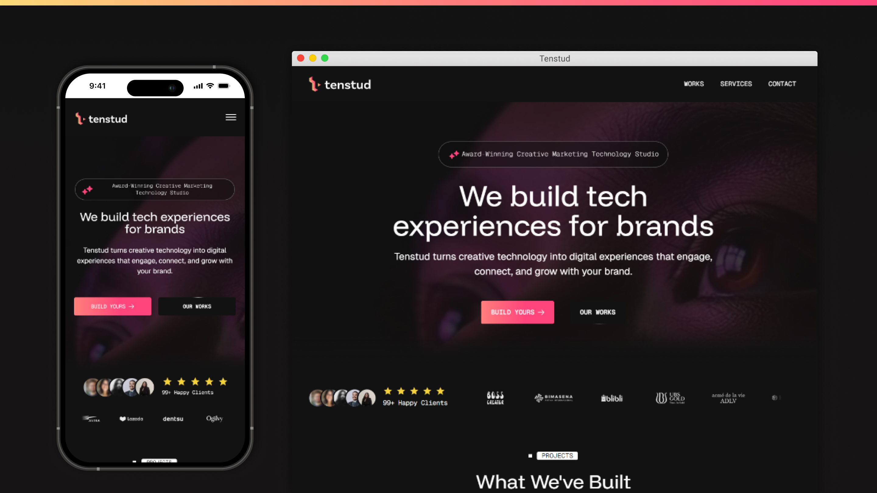 Tenstud Website Revamp