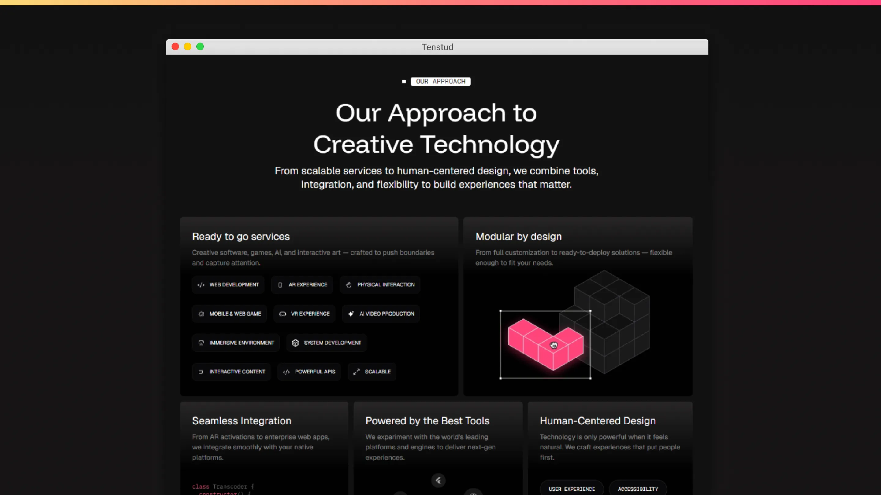 Tenstud Website Revamp