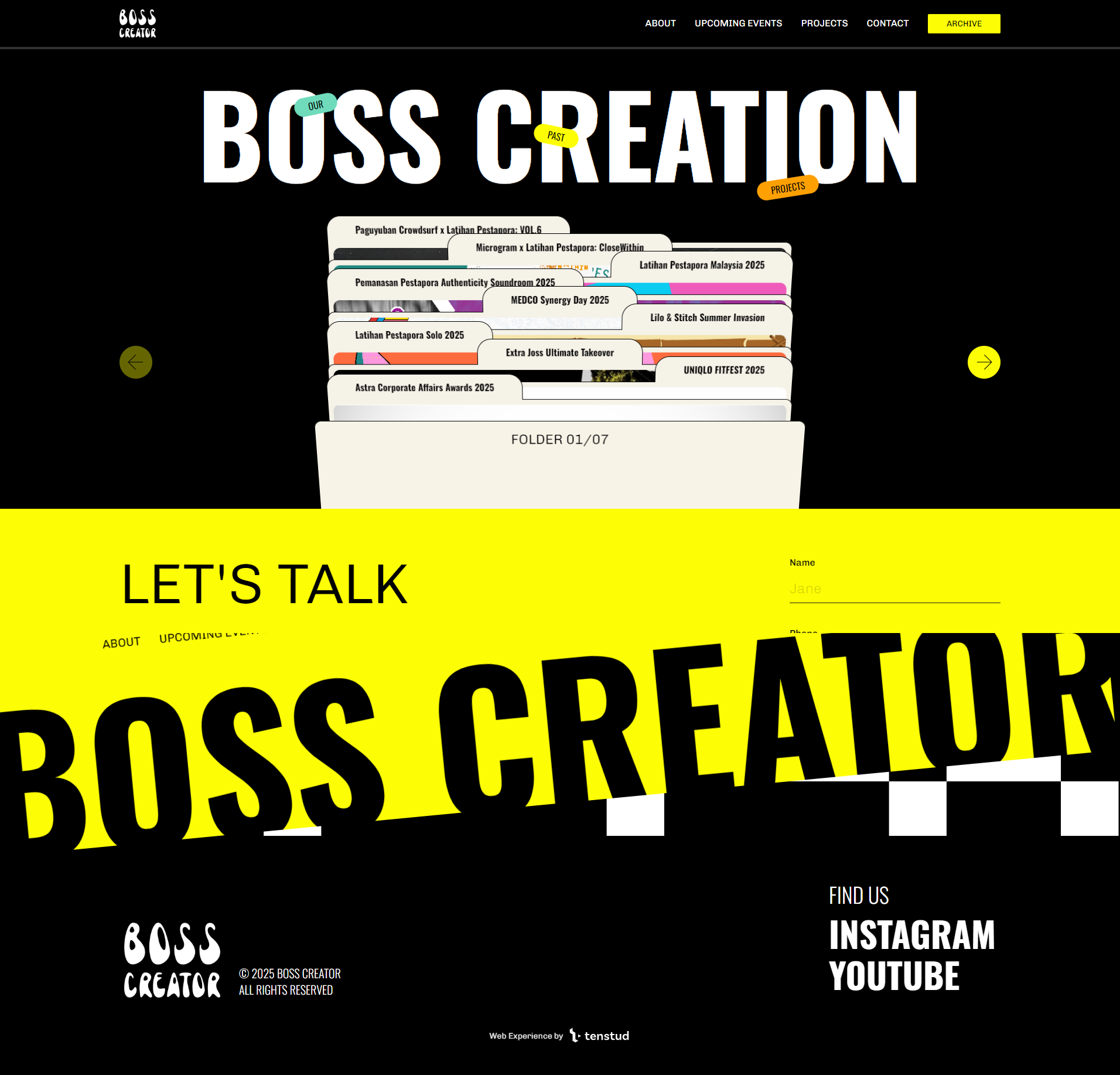 BOSS Creator Website Revamp
