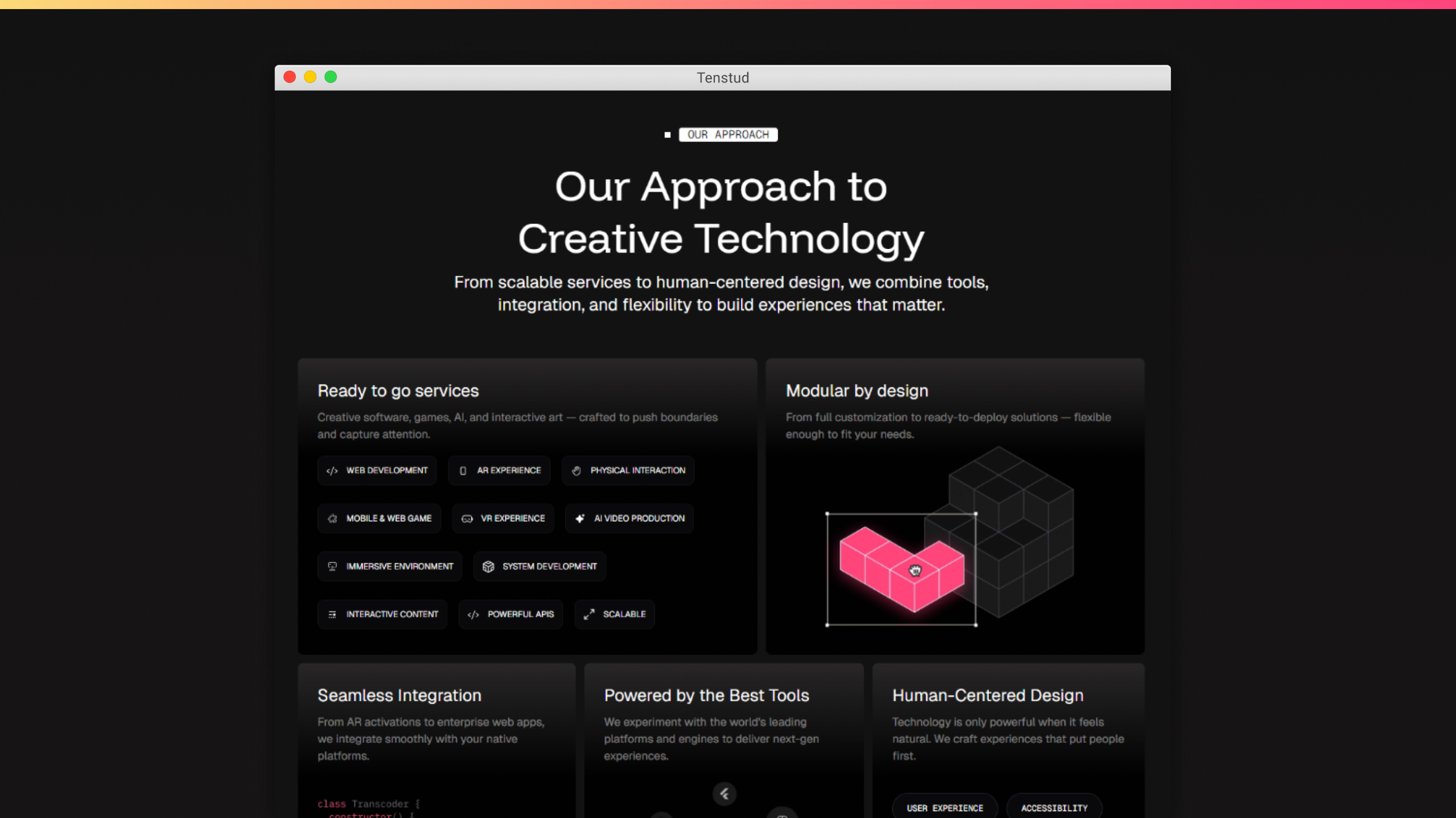 Tenstud Website Revamp
