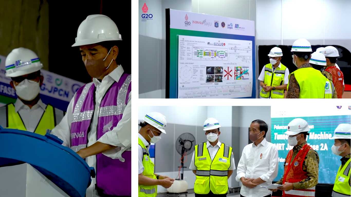 Layout Untuk Peluncuran dan Penamaan Tunnel Boring Machine MRT fase 2A